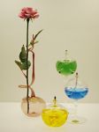 Öllampen- Set mit Rosen-Vase